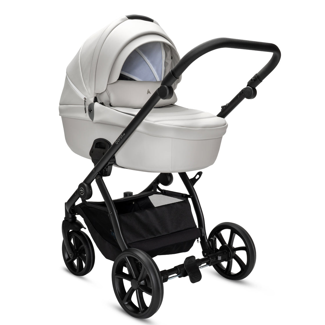 3 in 1 Travel System Pram Pushchair Carrycot Car Seat Leather Noordi Fjordi V2