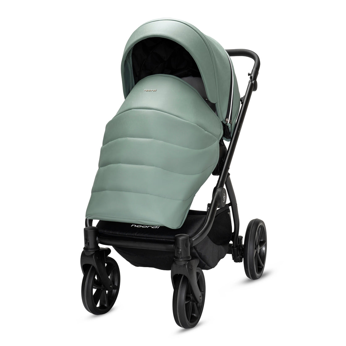 3 in 1 Travel System Pram Pushchair Carrycot Car Seat Leather Noordi Fjordi V2