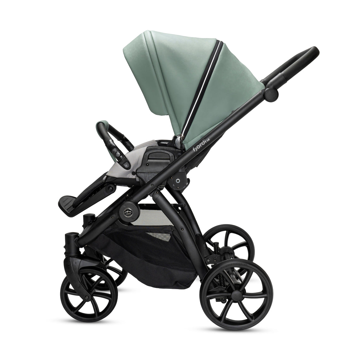 3 in 1 Travel System Pram Pushchair Carrycot Car Seat Leather Noordi Fjordi V2
