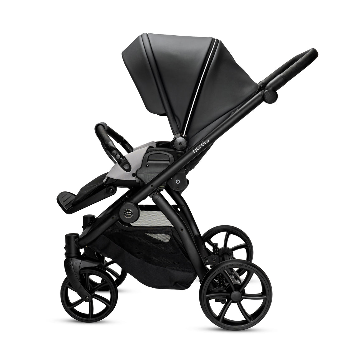 3 in 1 Travel System Pram Pushchair Carrycot Car Seat Leather Noordi Fjordi V2
