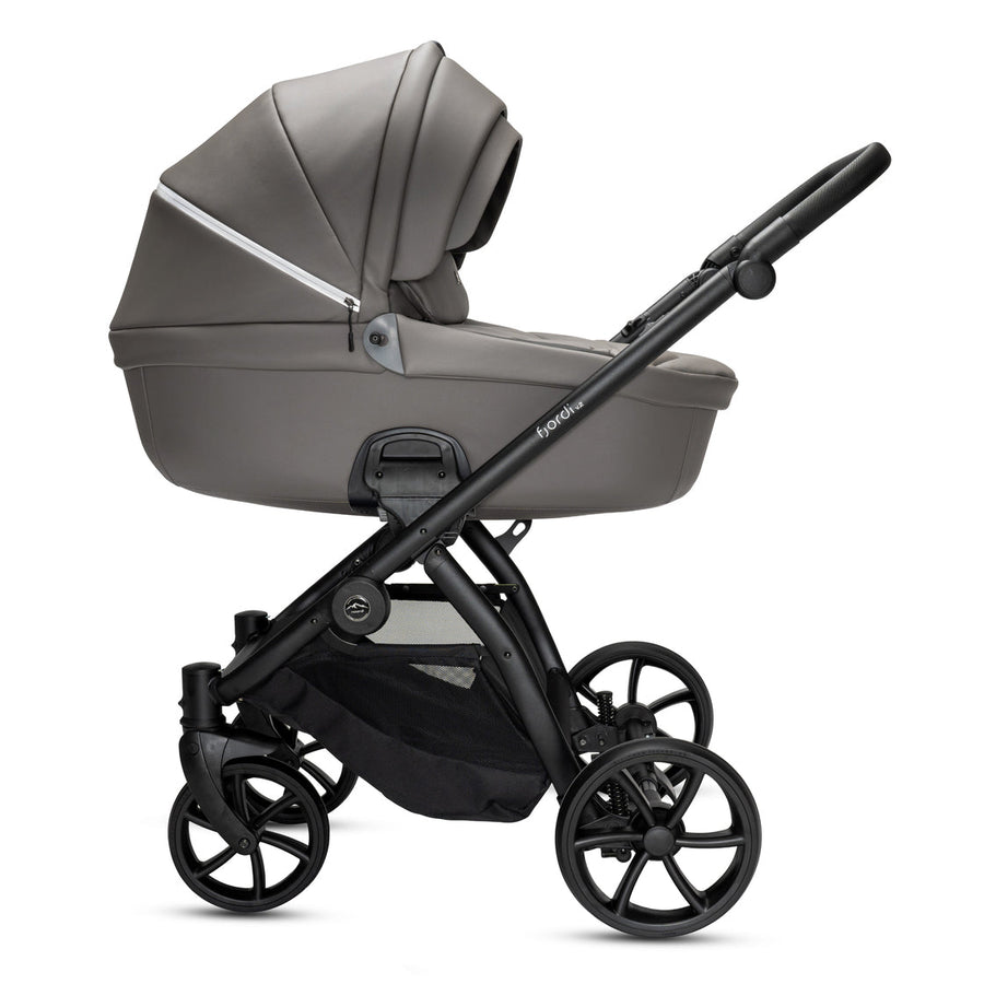 2in1 Baby Pushchair Stroller ThermoCot Carrycot Stone Grey Noordi Fjordi