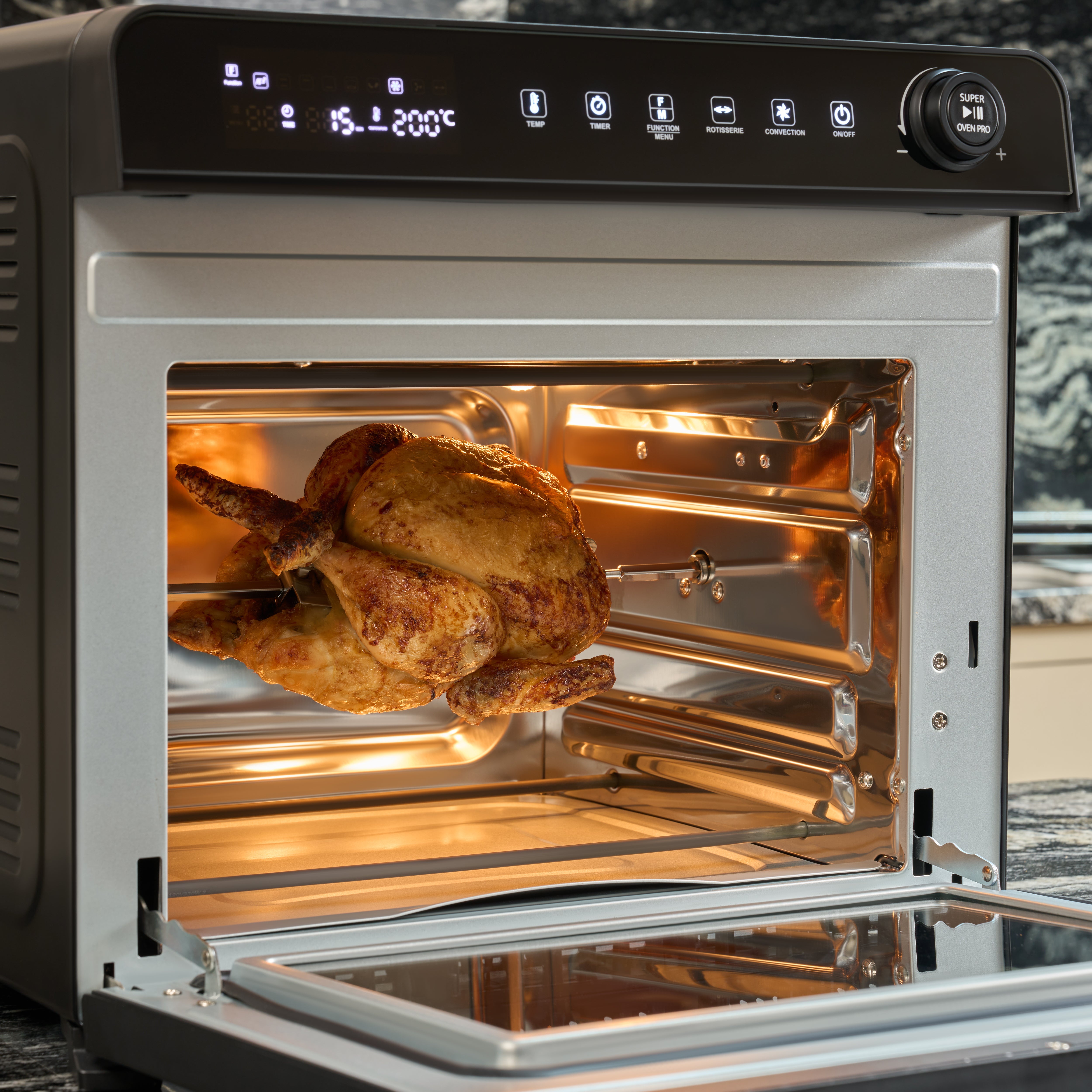30L Digital Air Fryer Oven Rotisserie Convection PFAS Free Fridja
