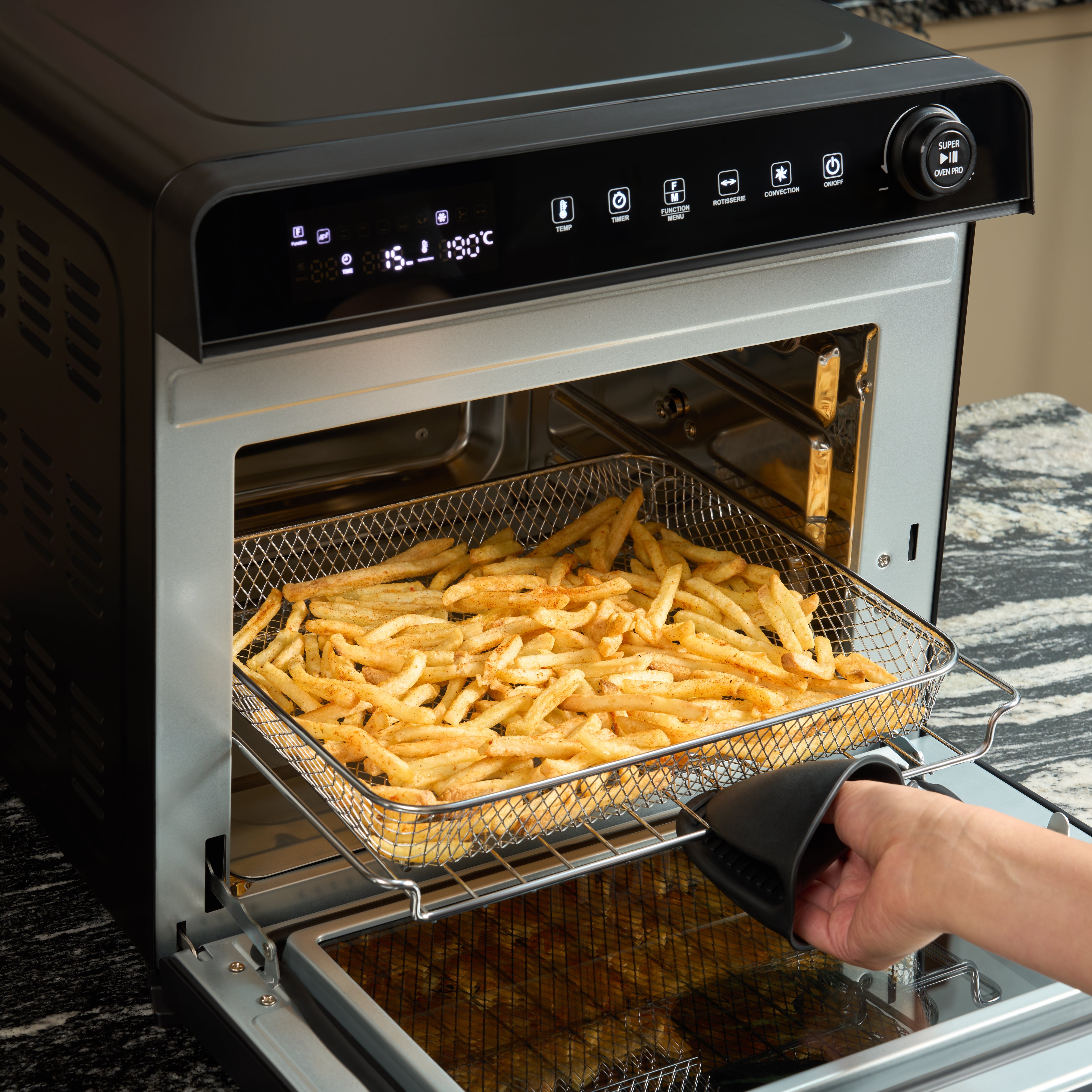 30L Digital Air Fryer Oven Rotisserie Convection PFAS Free Fridja
