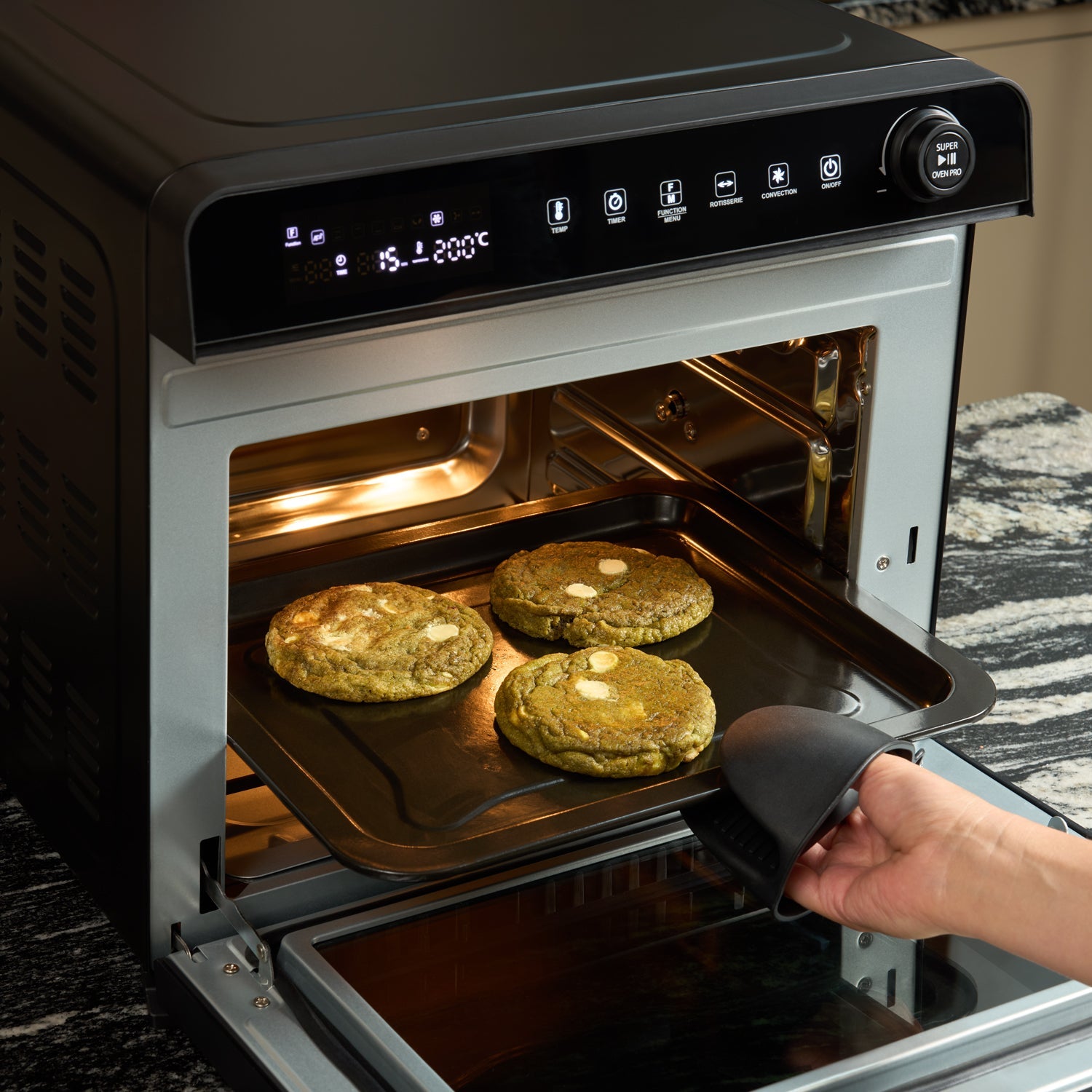 30L Digital Air Fryer Oven Rotisserie Convection PFAS Free Fridja