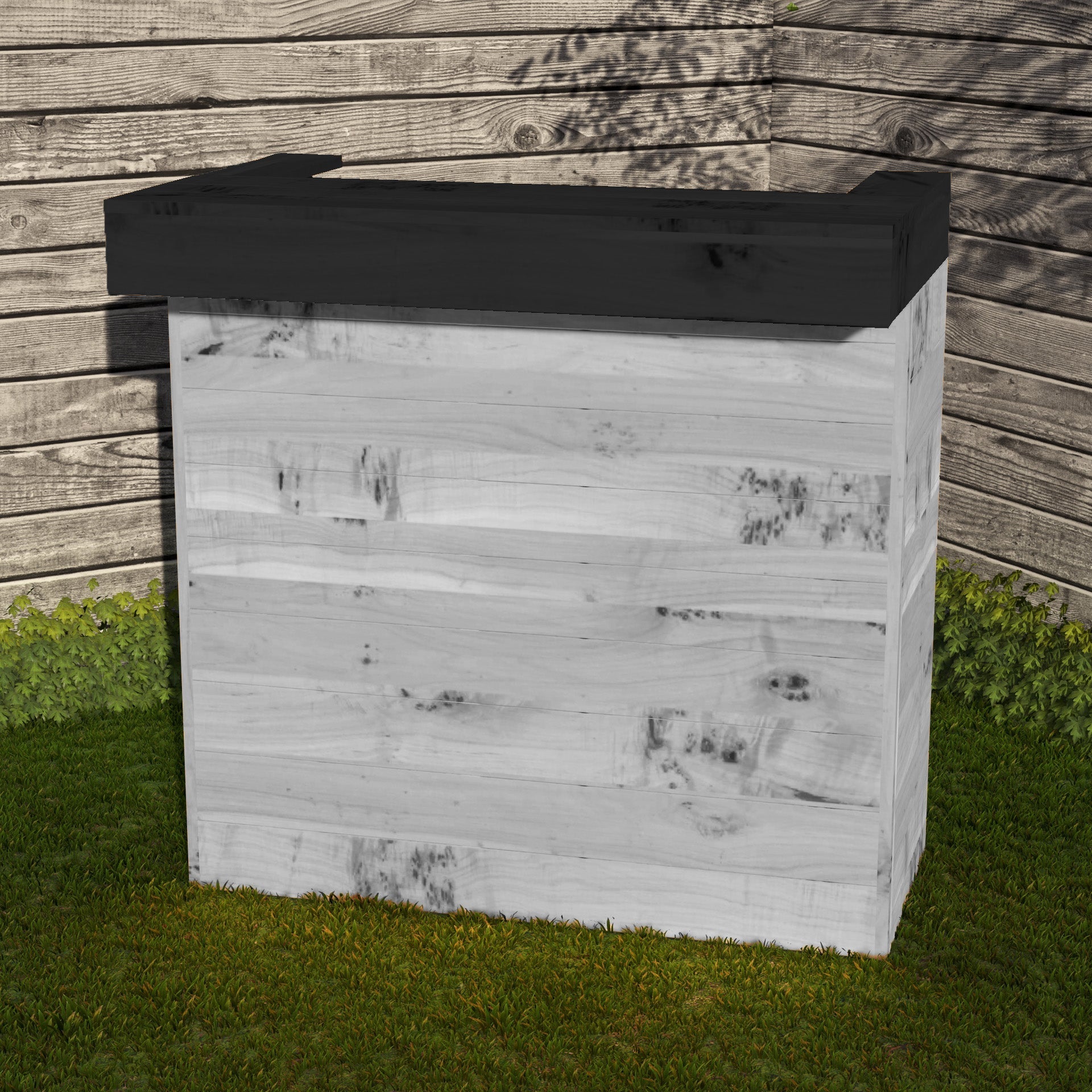 Wooden Pallet Bar 100cm Rustic Outdoor Garden Bar Storage Bars at Home