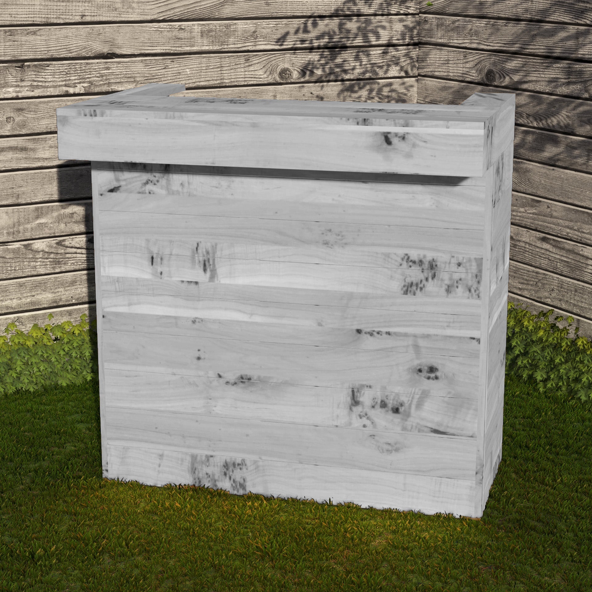 Wooden Pallet Bar 100cm Rustic Outdoor Garden Bar Storage Bars at Home