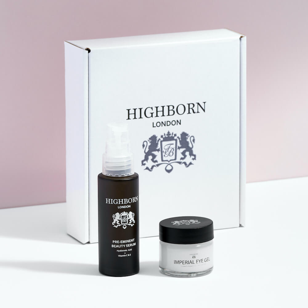 Anti Aging Skincare Starter Set Serum Eye Gel Highborn London