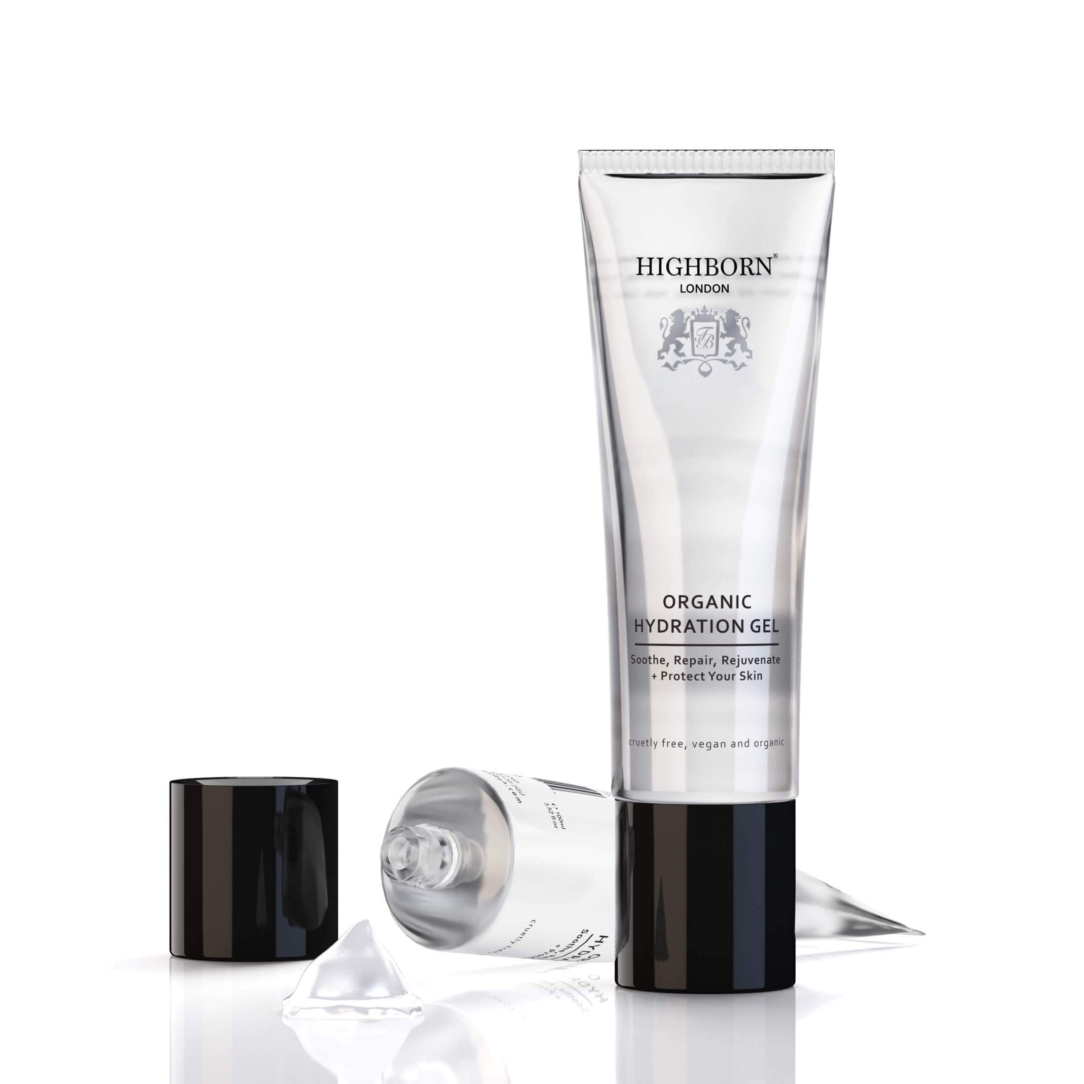 Highborn Organic Hydration Gel tube on a white background
