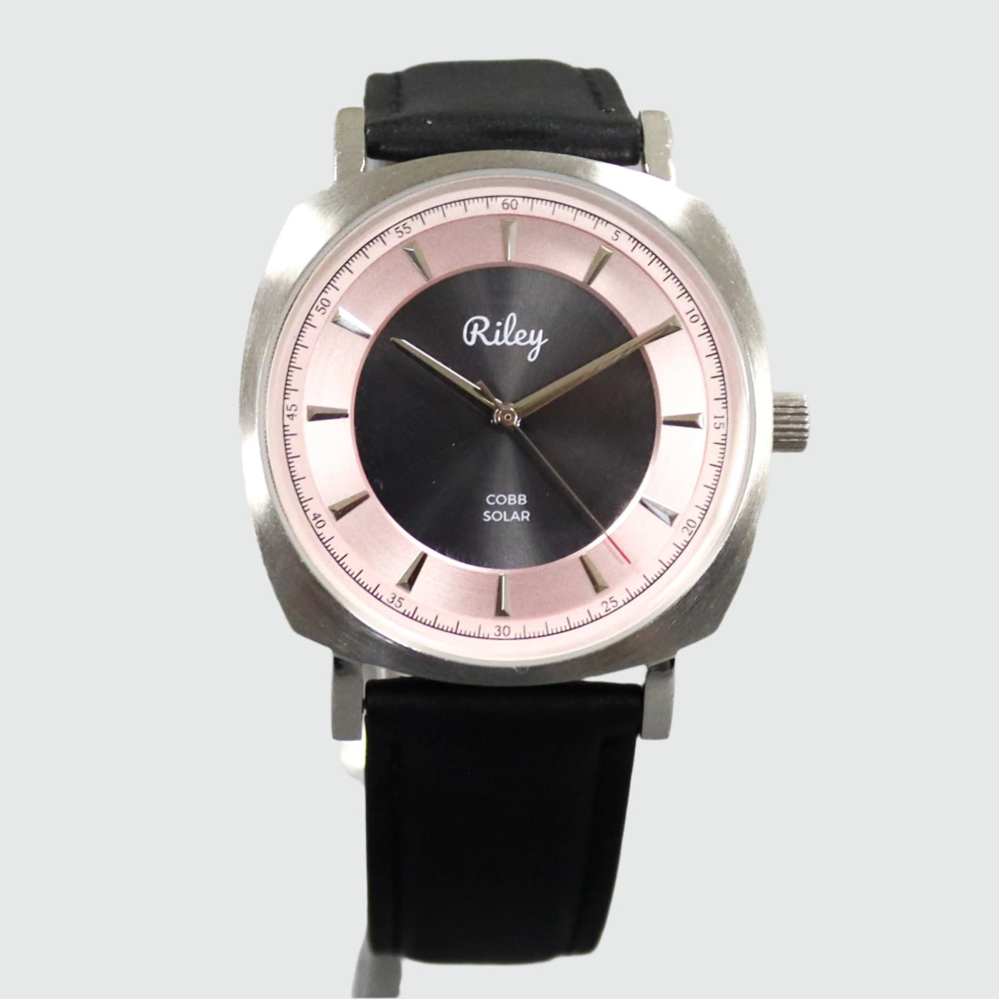 Solar Watch 5ATM Water Resistant Leather Strap JC01 Riley Watch Co