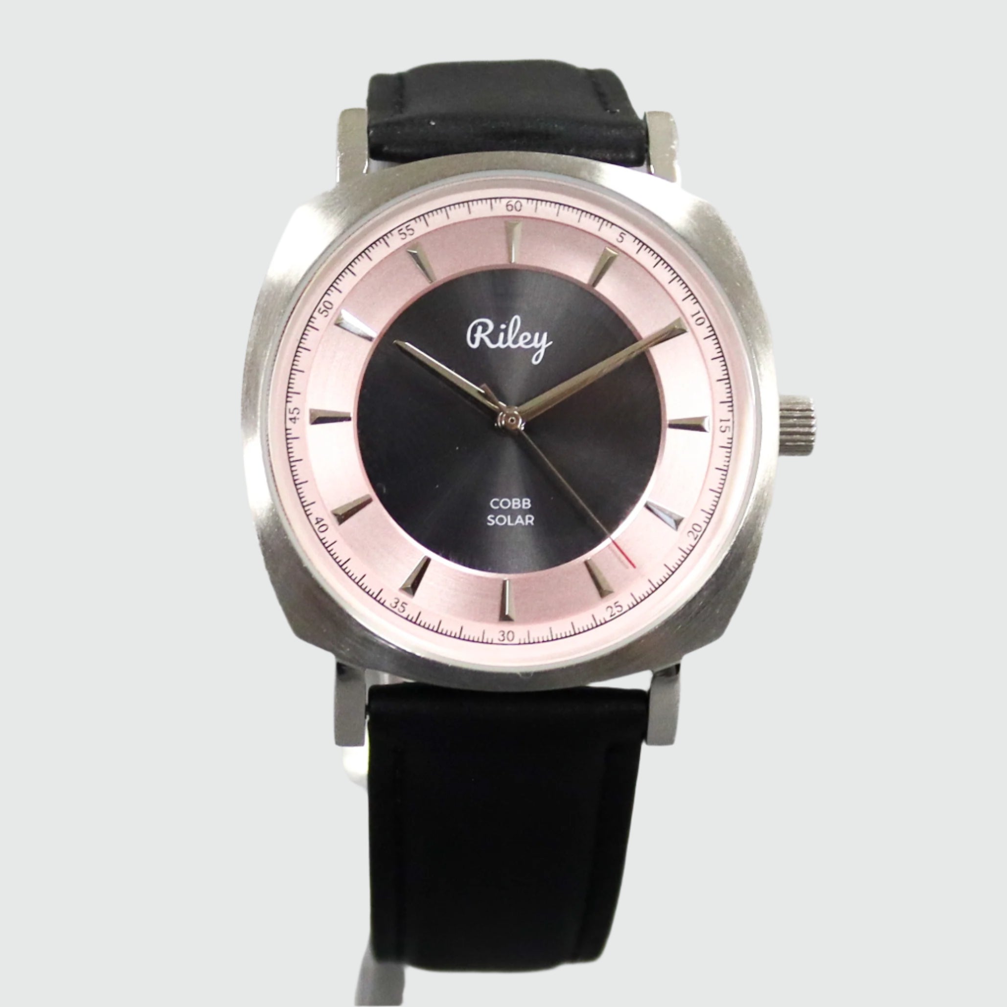 Solar Watch 5ATM Water Resistant Leather Strap JC01 Riley Watch Co