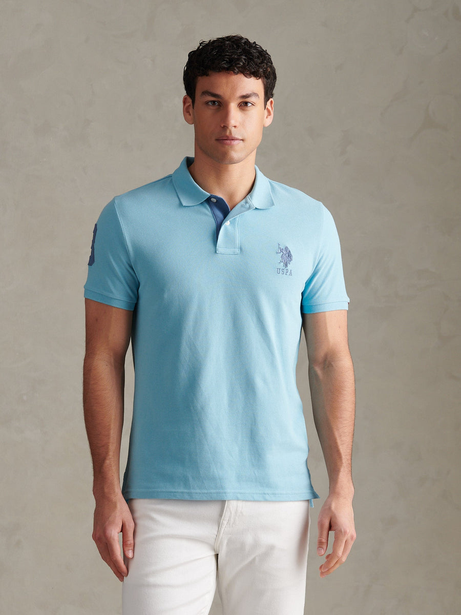 US Polo Assn Mens Player 3 Polo Shirt Air Blue