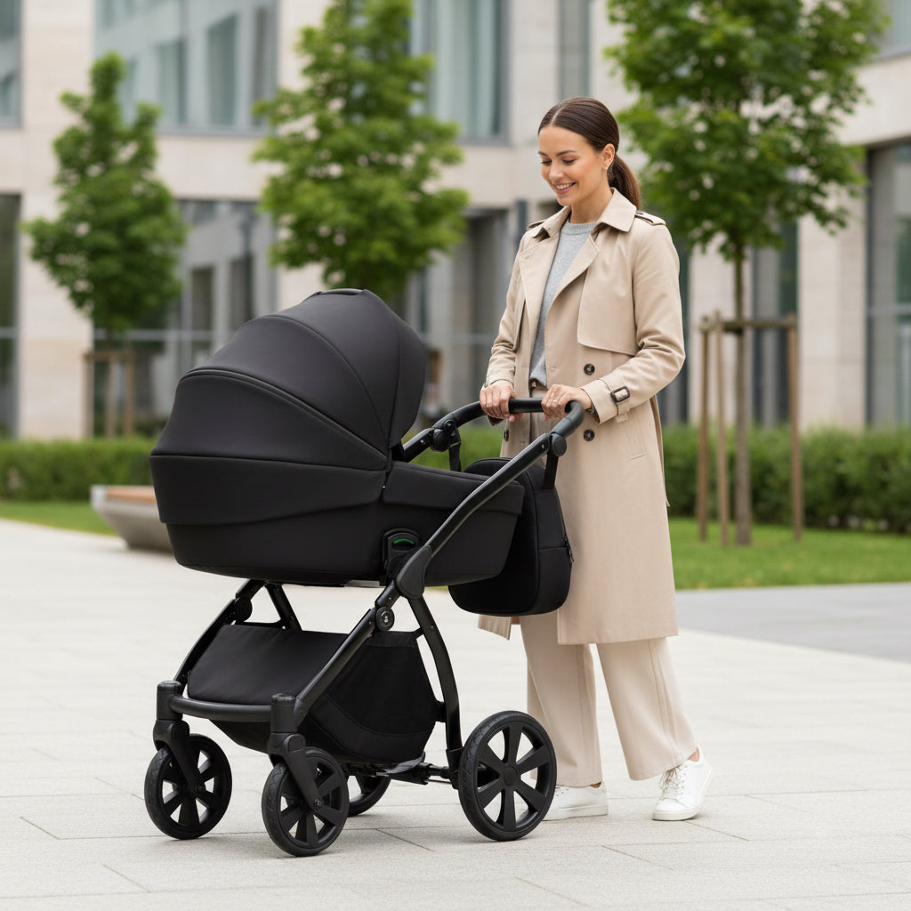 3 in 1 Travel System Pram Pushchair Carrycot Car Seat All Terrain Noordi Luno
