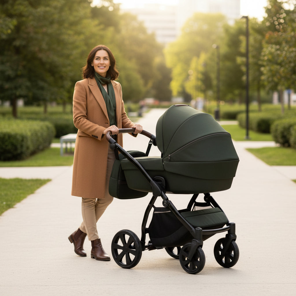 3 in 1 Travel System Pram Pushchair Carrycot Car Seat All Terrain Noordi Luno