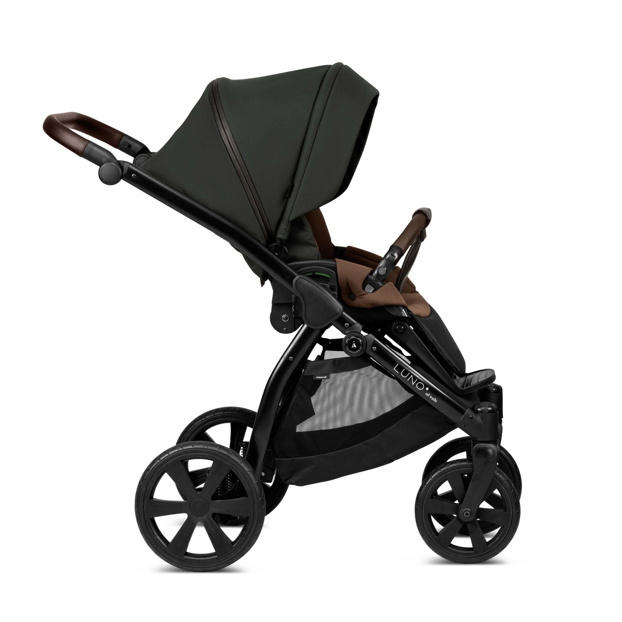 3 in 1 Travel System Pram Pushchair Carrycot Car Seat All Terrain Noordi Luno