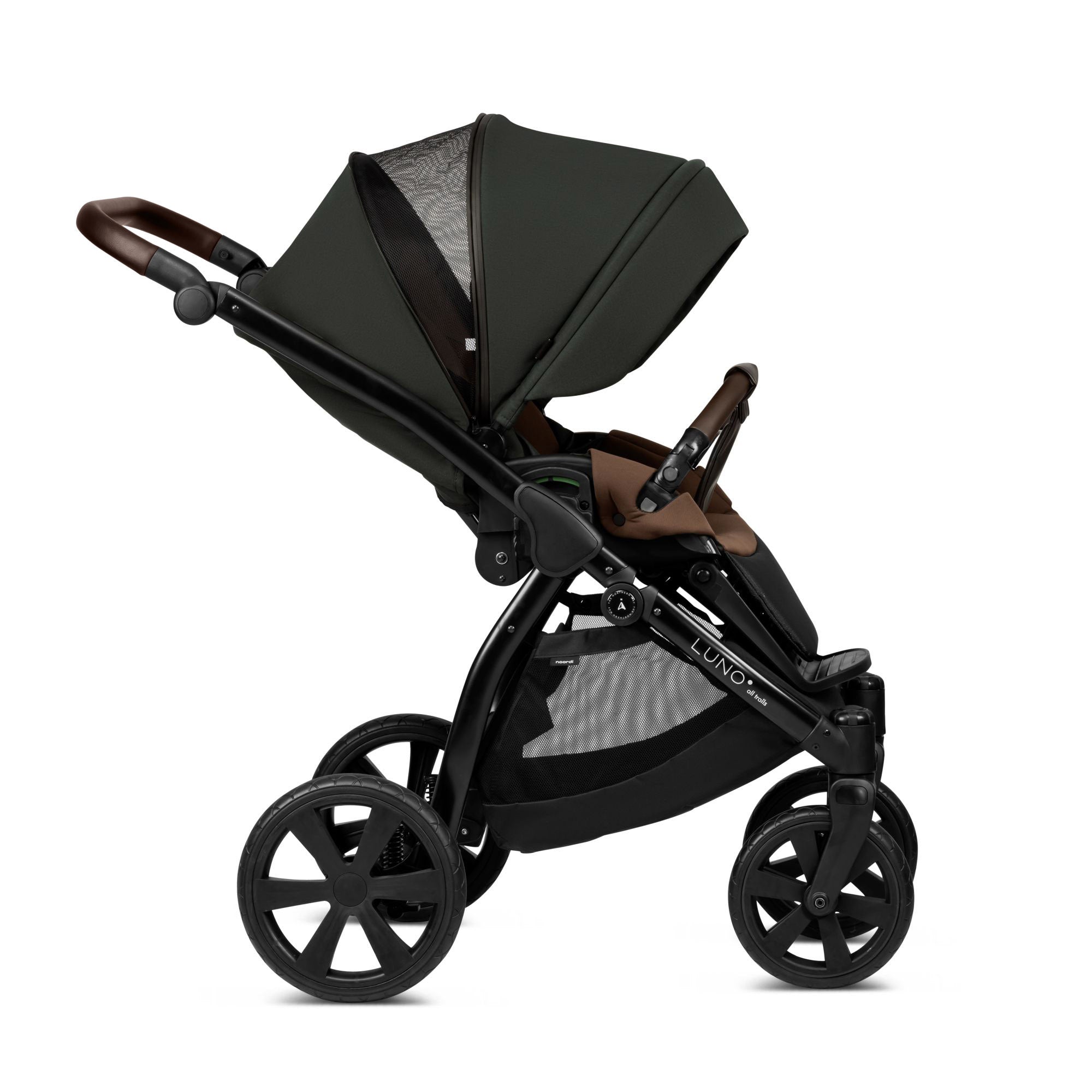 3 in 1 Travel System Pram Pushchair Carrycot Car Seat All Terrain Noordi Luno