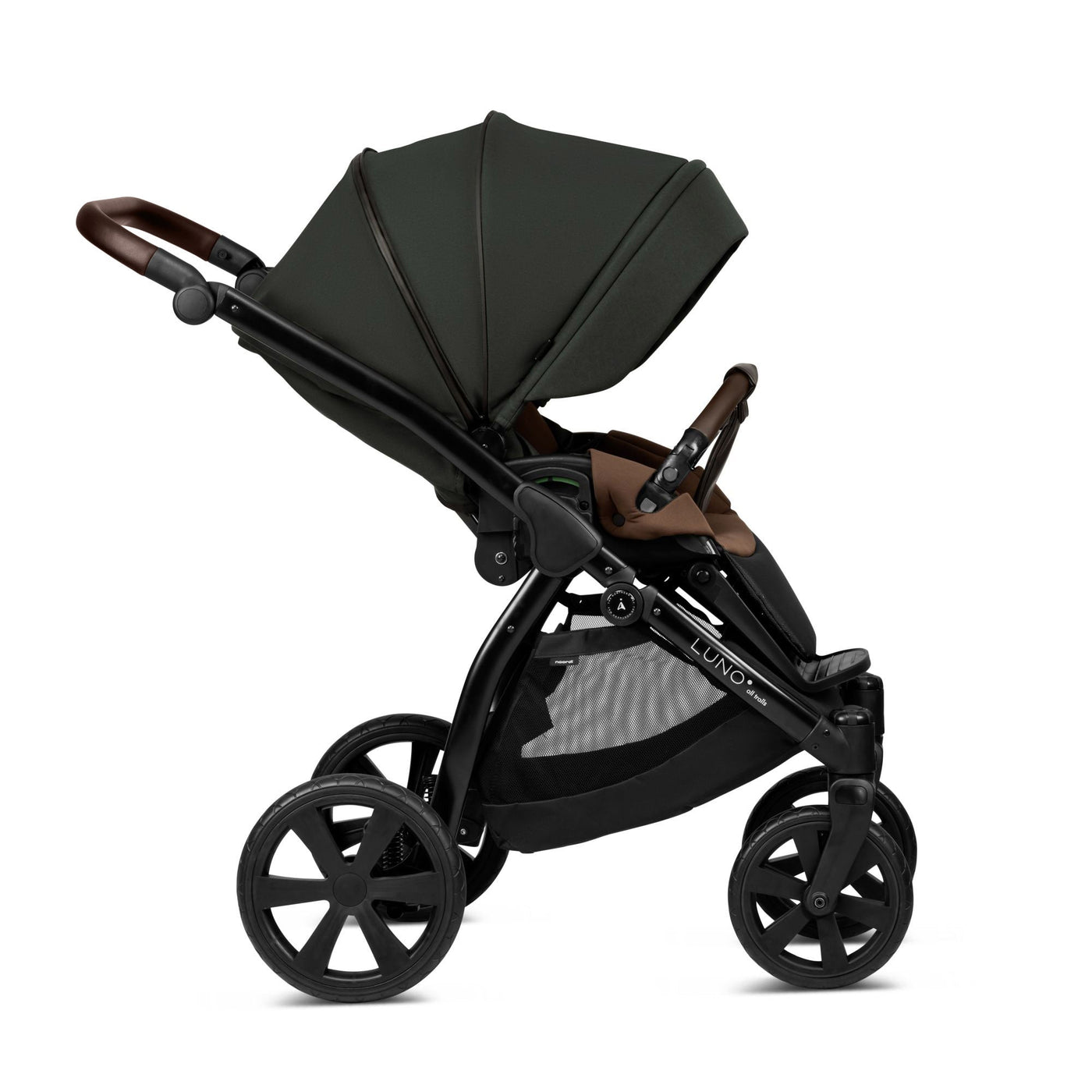 3 in 1 Travel System Pram Pushchair Carrycot Car Seat All Terrain Noordi Luno