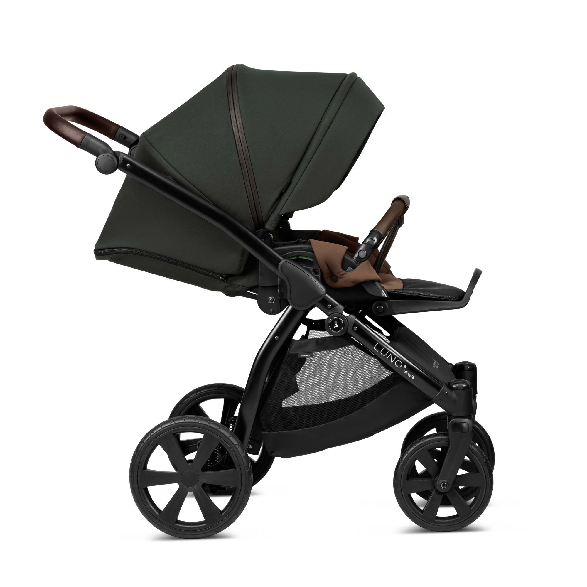 3 in 1 Travel System Pram Pushchair Carrycot Car Seat All Terrain Noordi Luno