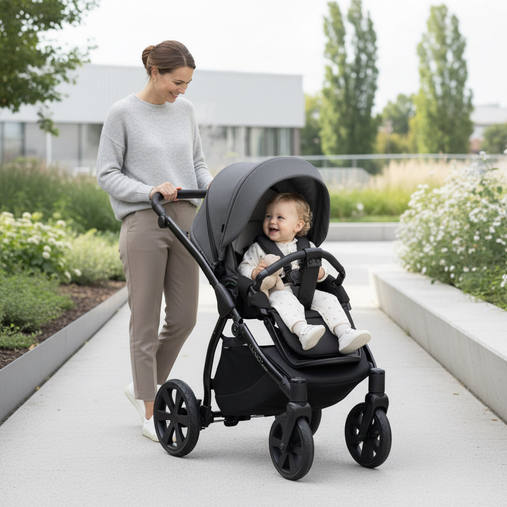 3 in 1 Travel System Pram Pushchair Carrycot Car Seat All Terrain Noordi Luno