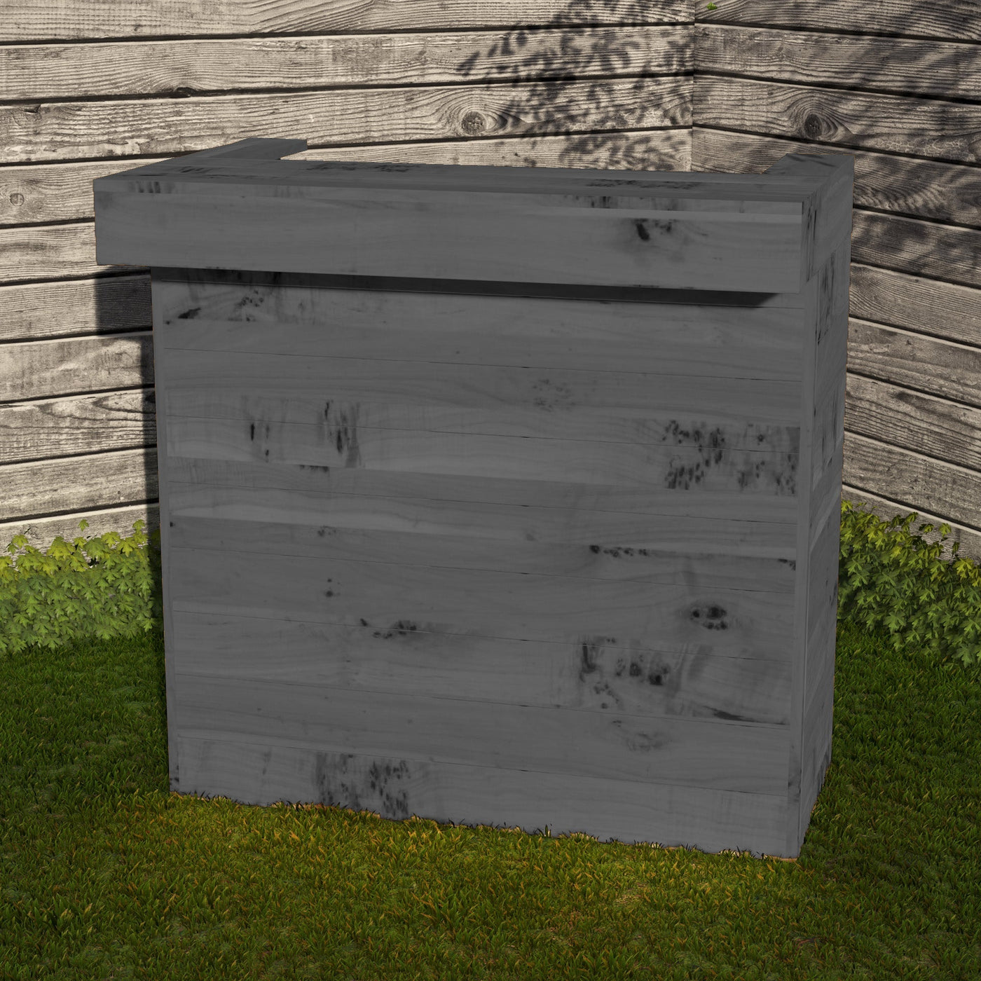 Wooden Pallet Bar 100cm Rustic Outdoor Garden Bar Storage Bars at Home