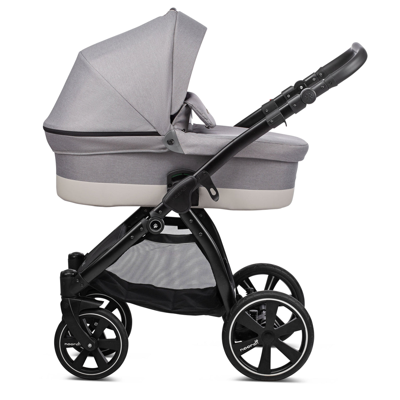 3in1 Baby Travel System Stroller Car Seat Warm Grey Noordi Sole Go