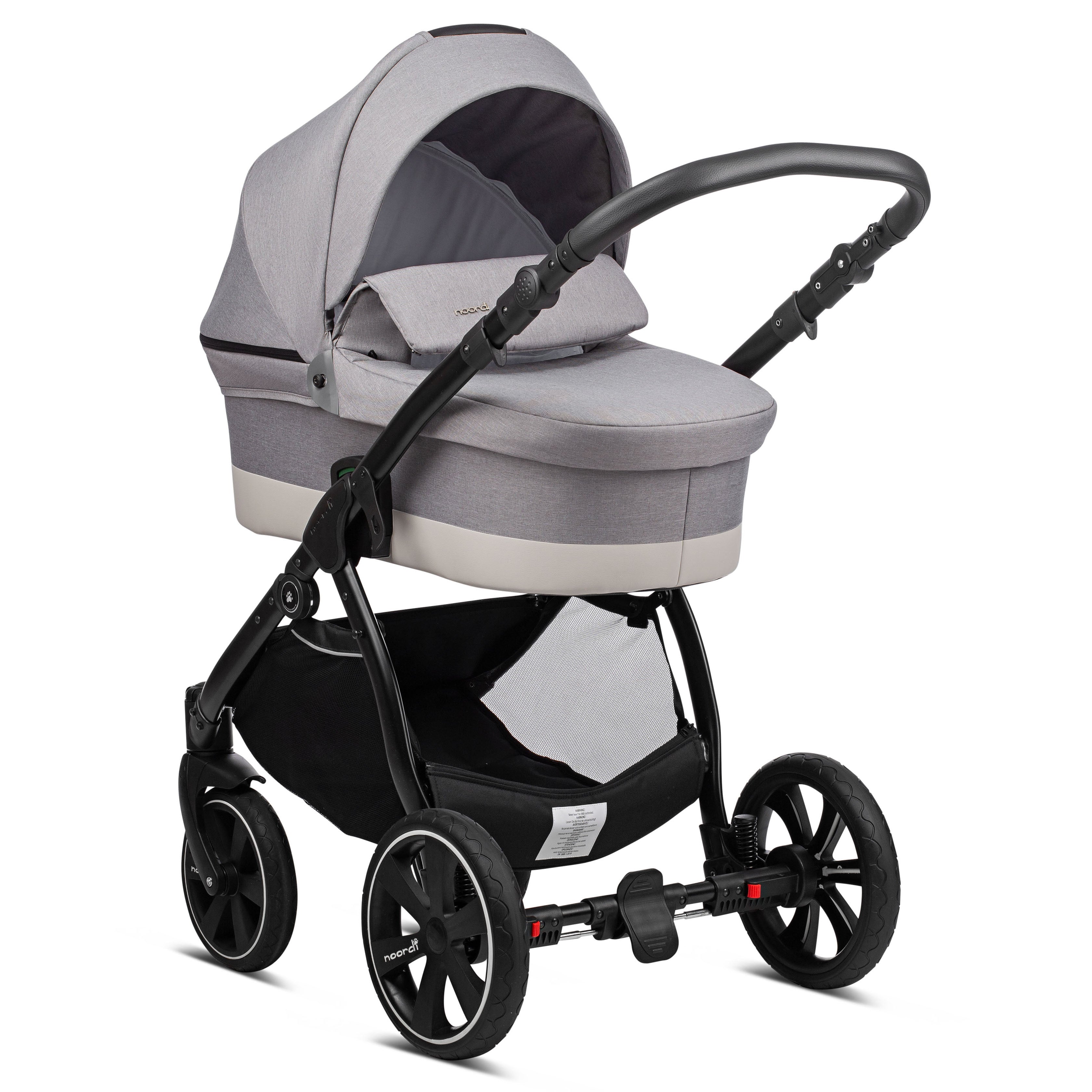 3in1 Baby Travel System Stroller Car Seat Warm Grey Noordi Sole Go