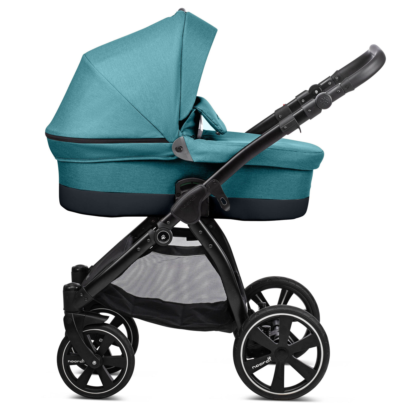 3in1 Travel System Pram Pushchair Car Seat Lightweight Foldable Teal Noordi