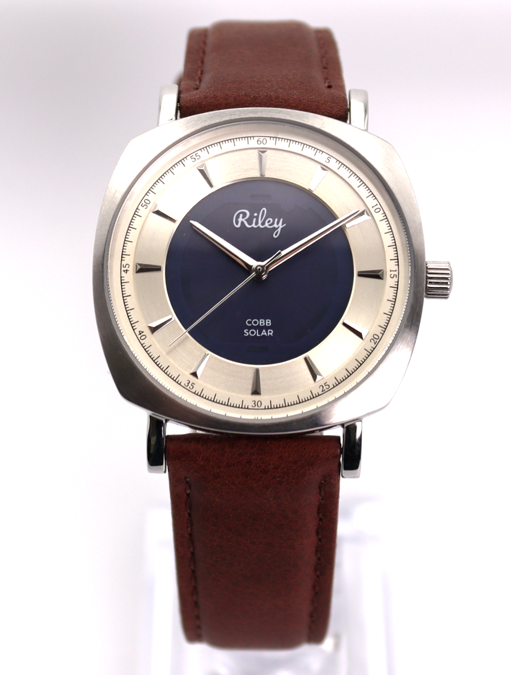 Solar Watch 5ATM Water Resistant Leather Strap JC01 Riley Watch Co