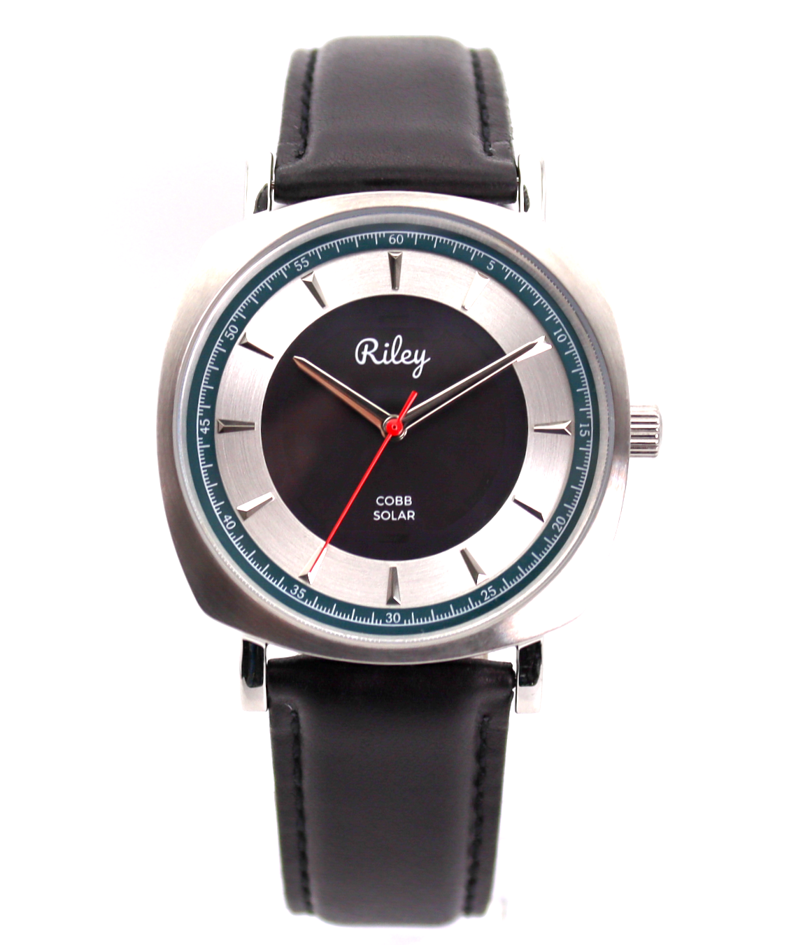 Solar Watch 5ATM Water Resistant Leather Strap JC01 Riley Watch Co