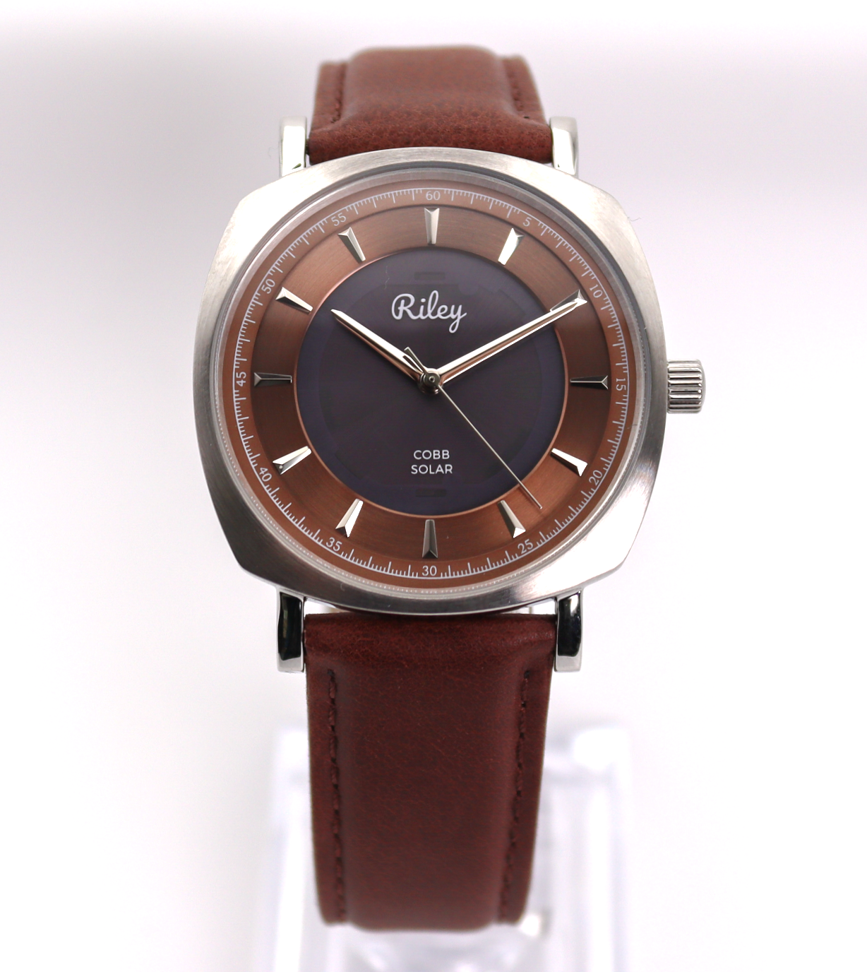 Solar Watch 5ATM Water Resistant Leather Strap JC01 Riley Watch Co