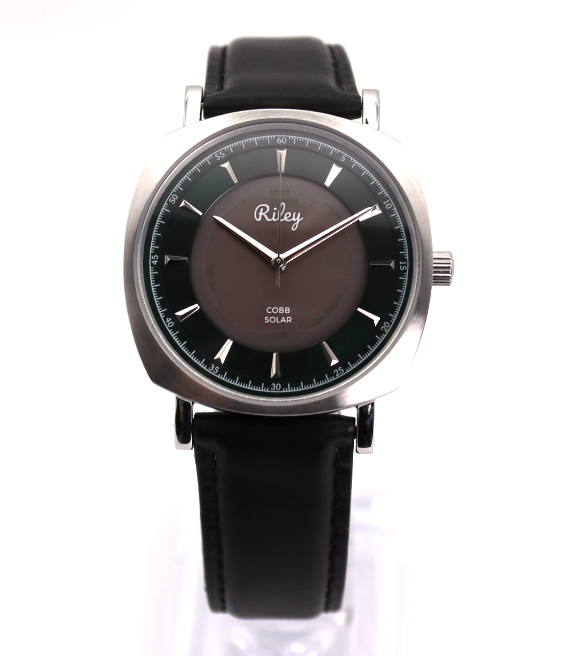 Solar Watch 5ATM Water Resistant Leather Strap JC01 Riley Watch Co