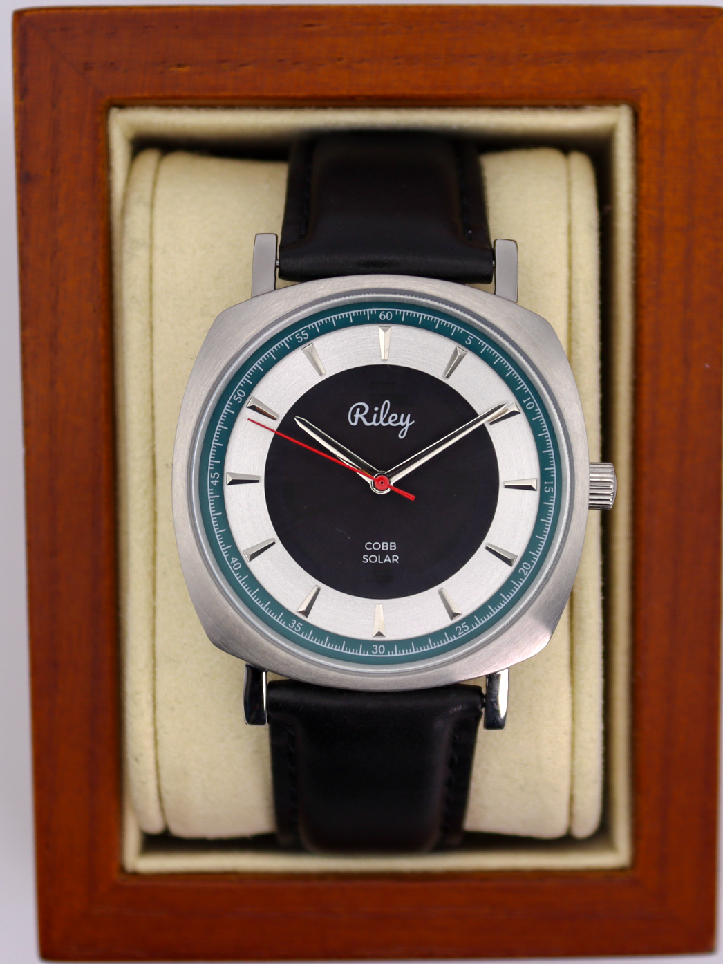 Solar Watch 5ATM Water Resistant Leather Strap JC01 Riley Watch Co