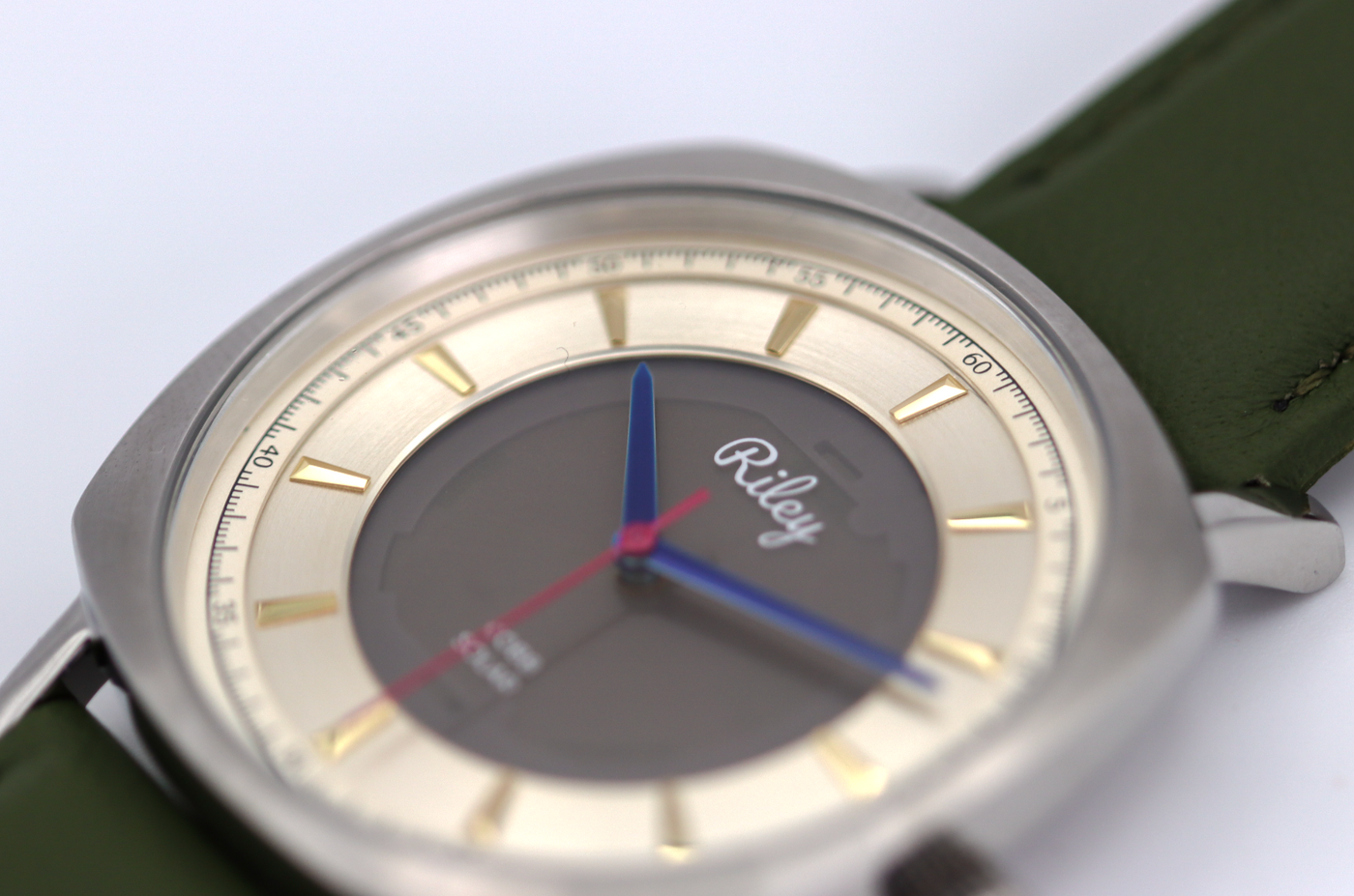 Solar Watch 5ATM Water Resistant Leather Strap JC01 Riley Watch Co