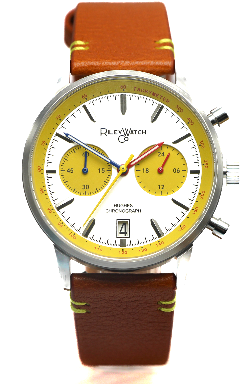 Chronograph Watch Miyota Quartz 40mm Field Dial HH02 Riley Watch Co