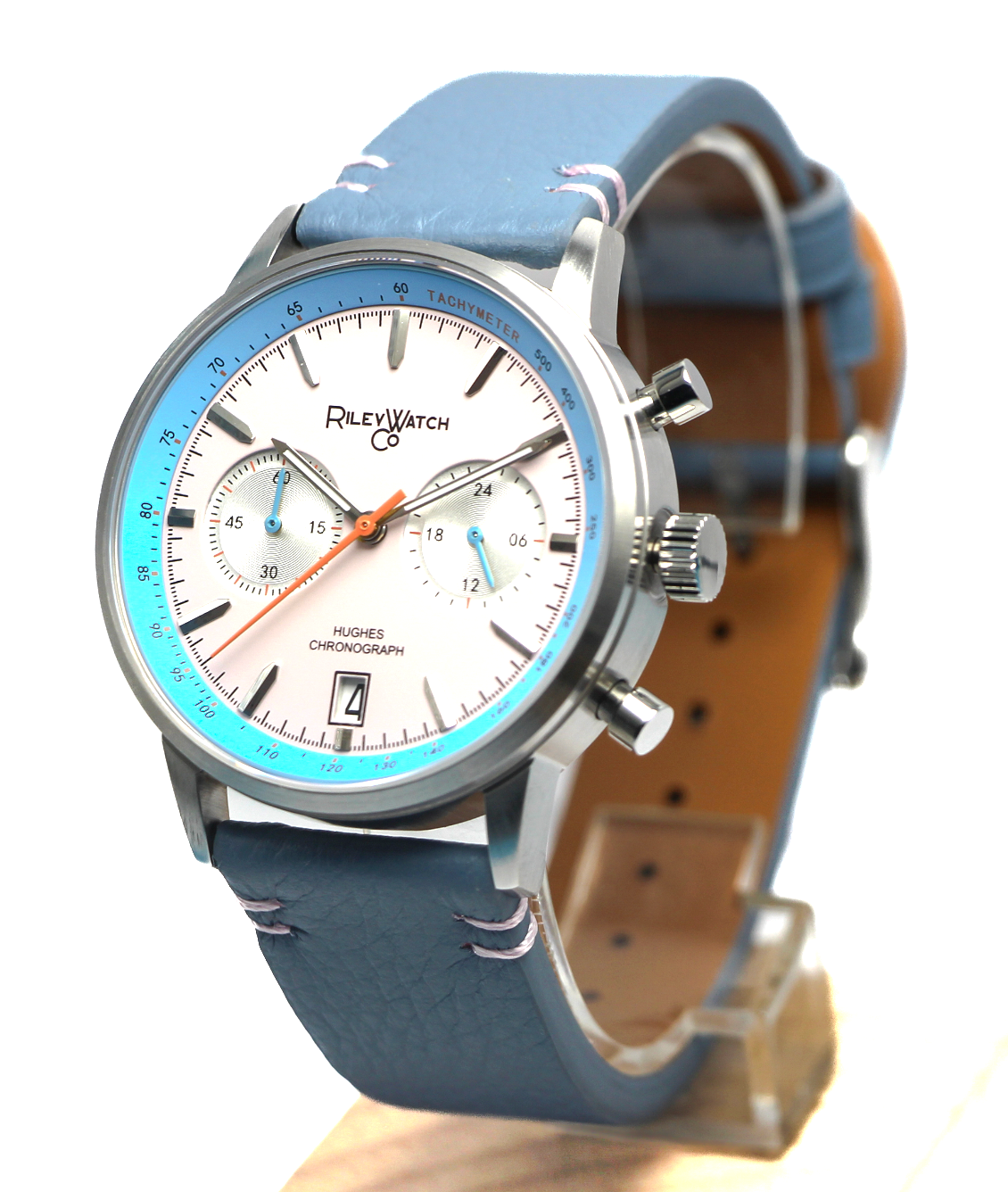 Chronograph Watch Miyota Quartz 40mm Field Dial HH02 Riley Watch Co