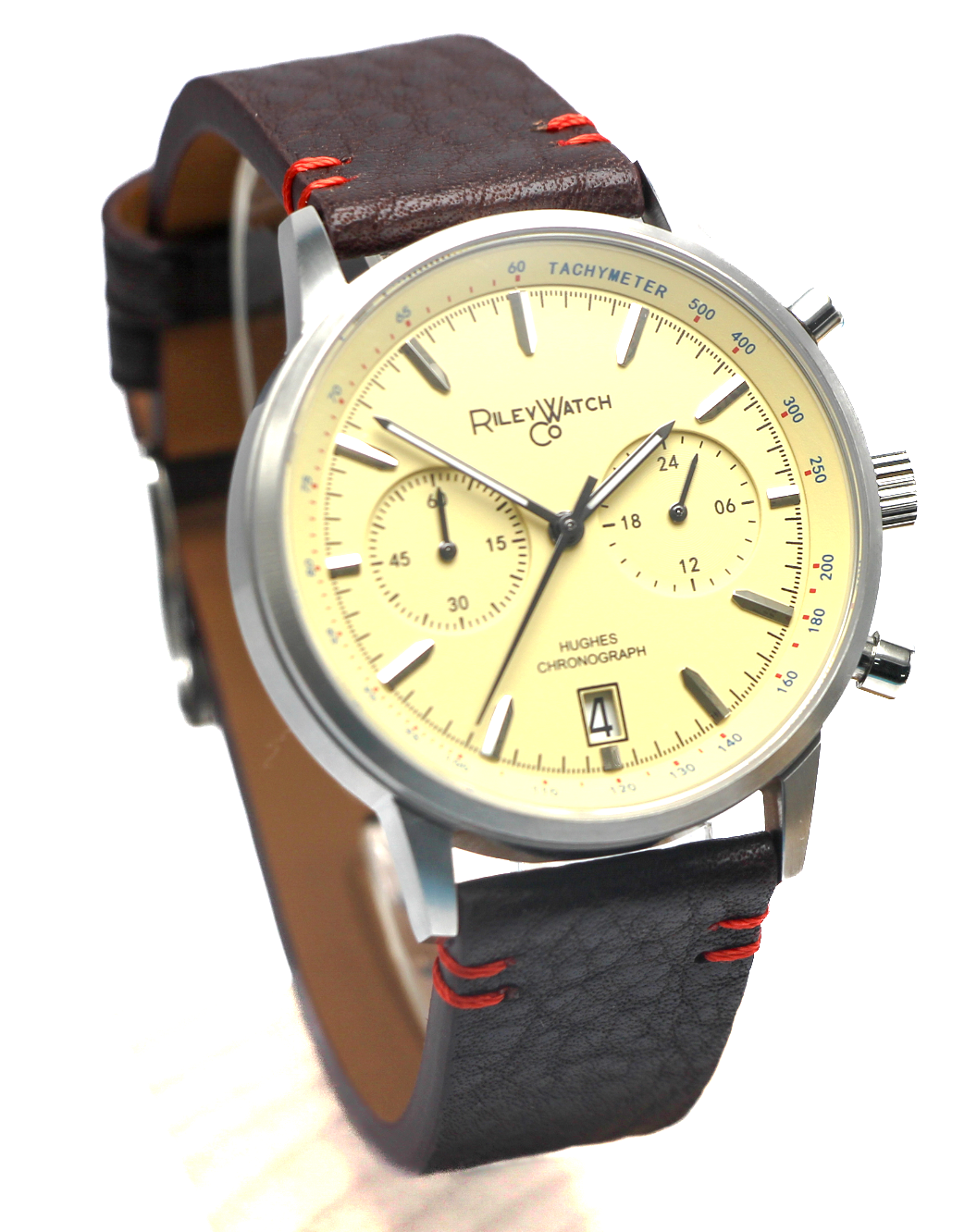 Chronograph Watch Miyota Quartz 40mm Field Dial HH02 Riley Watch Co