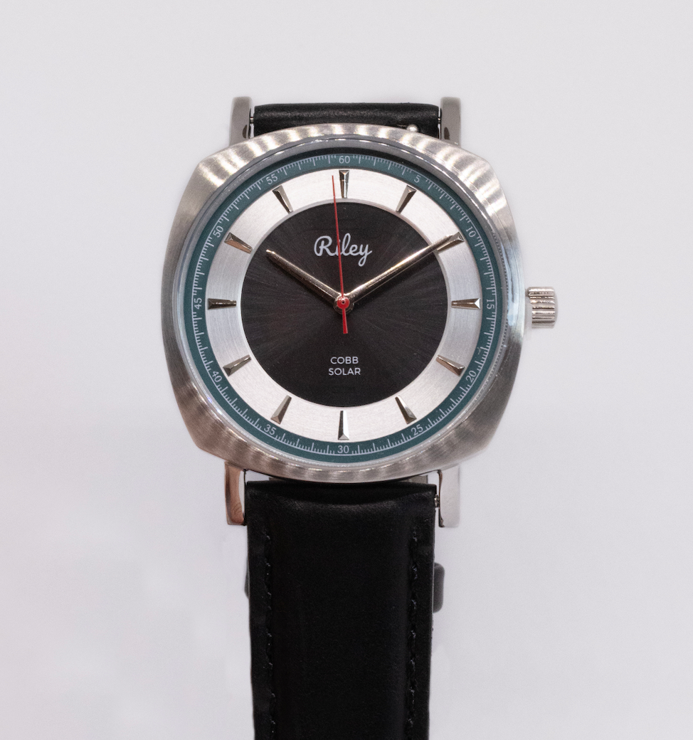 Solar Watch 5ATM Water Resistant Leather Strap JC01 Riley Watch Co