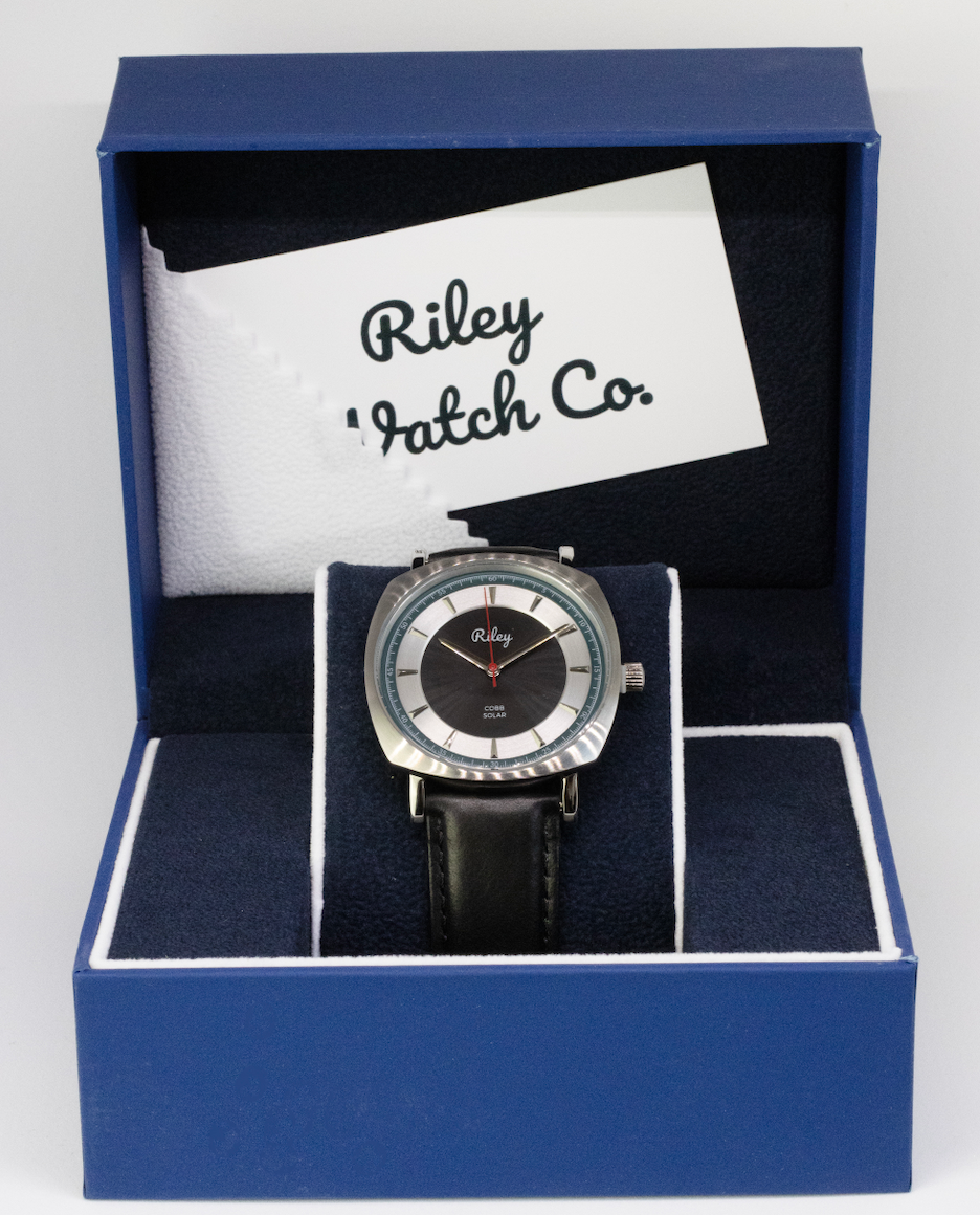 Solar Watch 5ATM Water Resistant Leather Strap JC01 Riley Watch Co