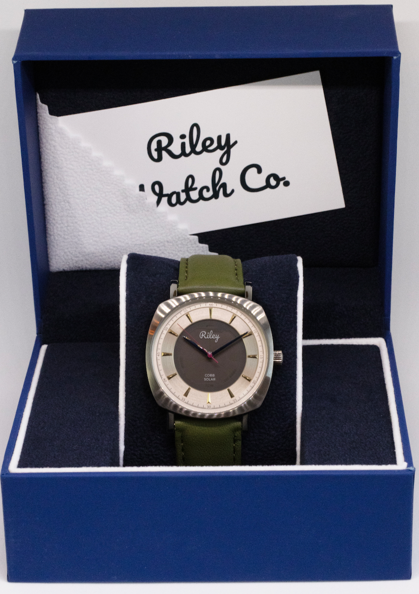 Solar Watch 5ATM Water Resistant Leather Strap JC01 Riley Watch Co