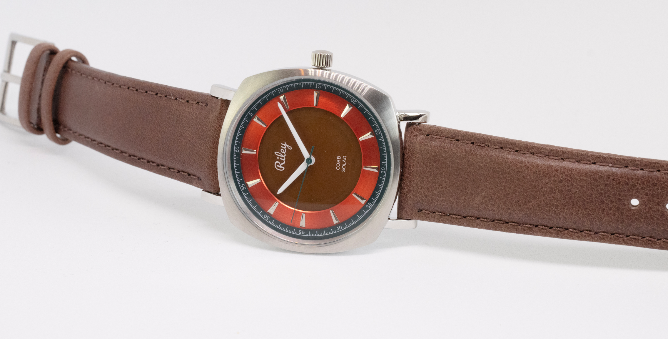 Solar Watch 5ATM Water Resistant Leather Strap JC01 Riley Watch Co