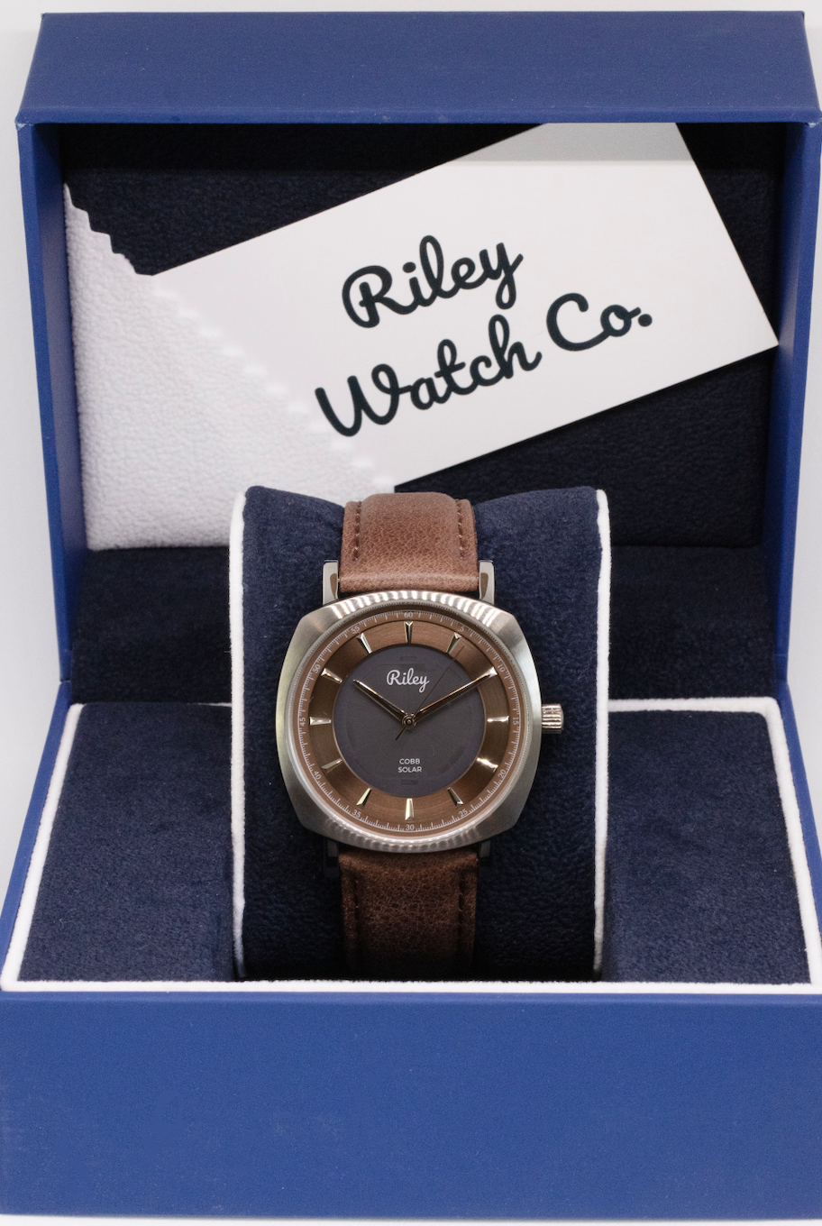 Solar Watch 5ATM Water Resistant Leather Strap JC01 Riley Watch Co