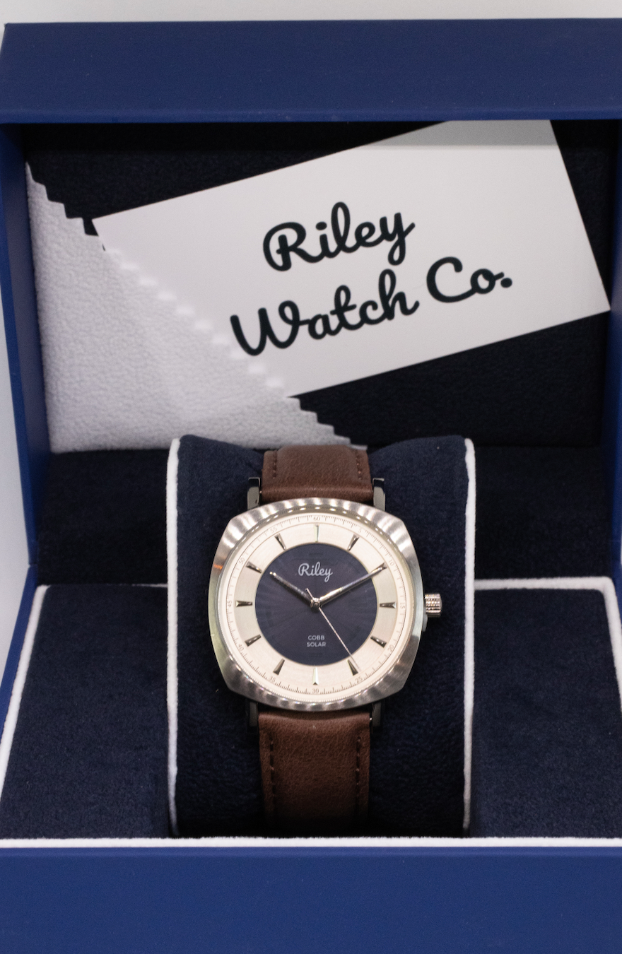 Solar Watch 5ATM Water Resistant Leather Strap JC01 Riley Watch Co