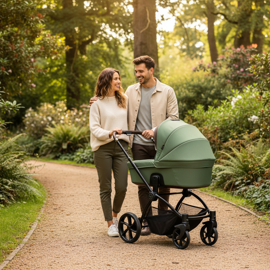 2 in 1 Pram Pushchair Travel System Carrycot All Terrain Noordi Sole