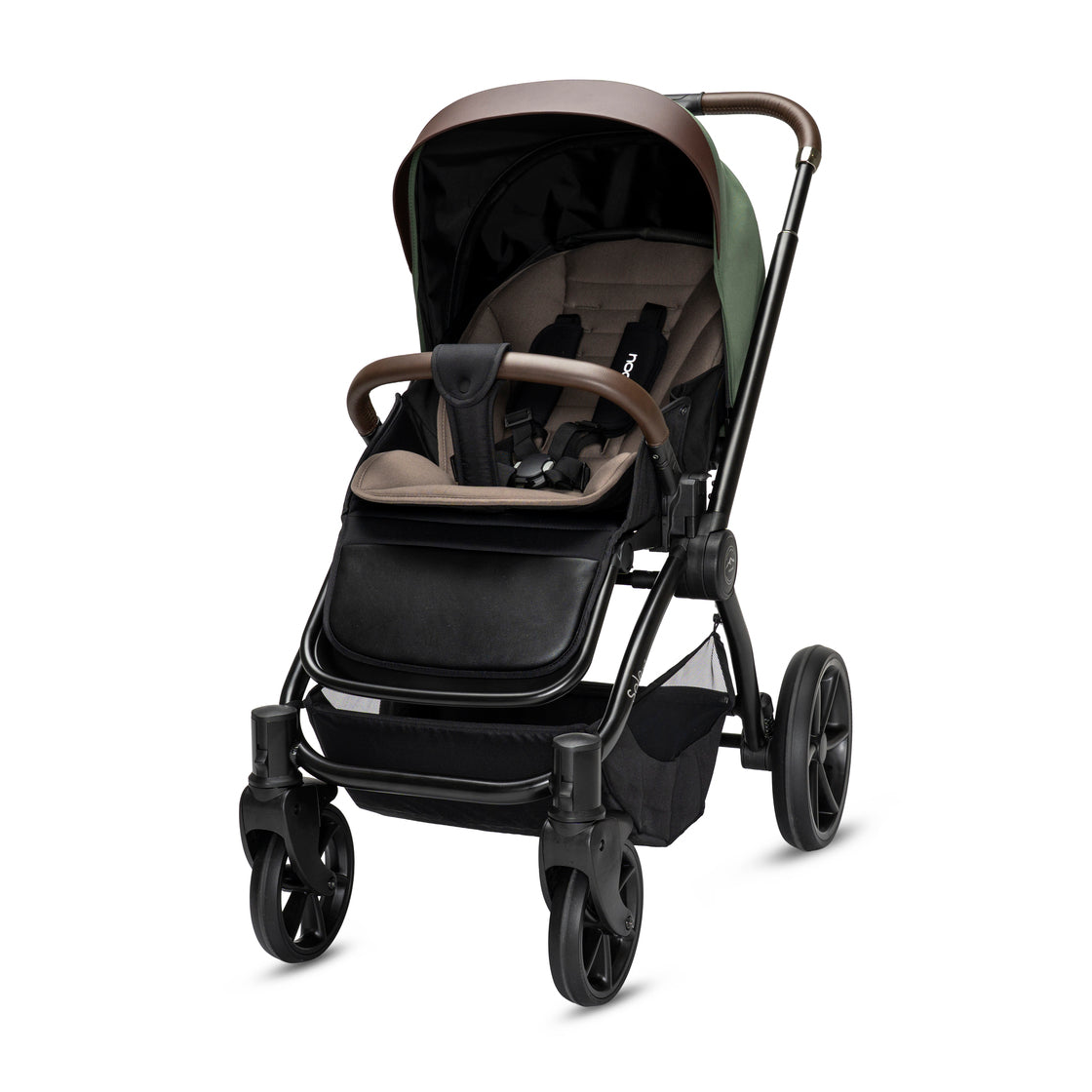3in1 Baby Travel System Stroller Car Seat Woodland Green Noordi Sole V3