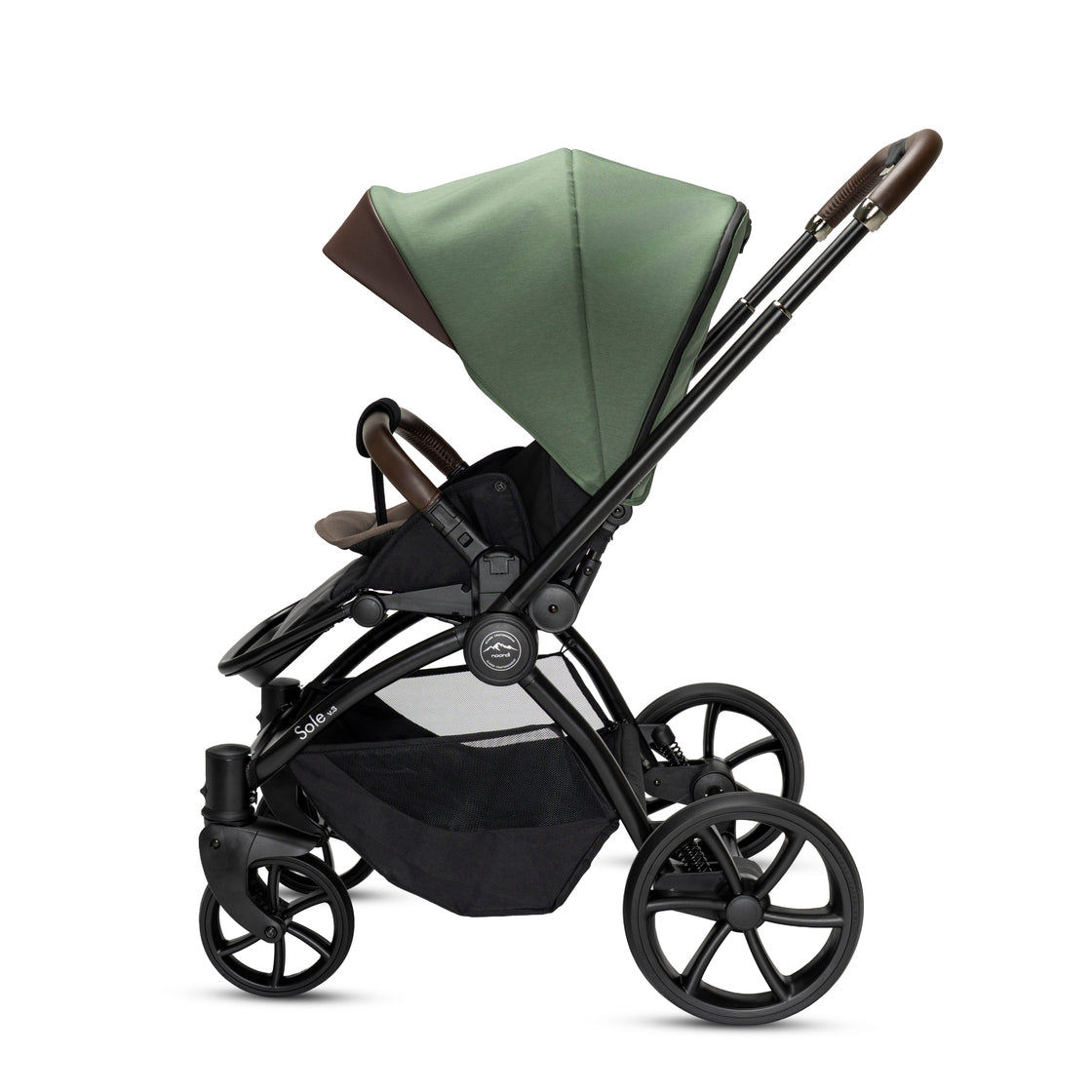 2 in 1 Pram Pushchair Travel System Carrycot All Terrain Noordi Sole