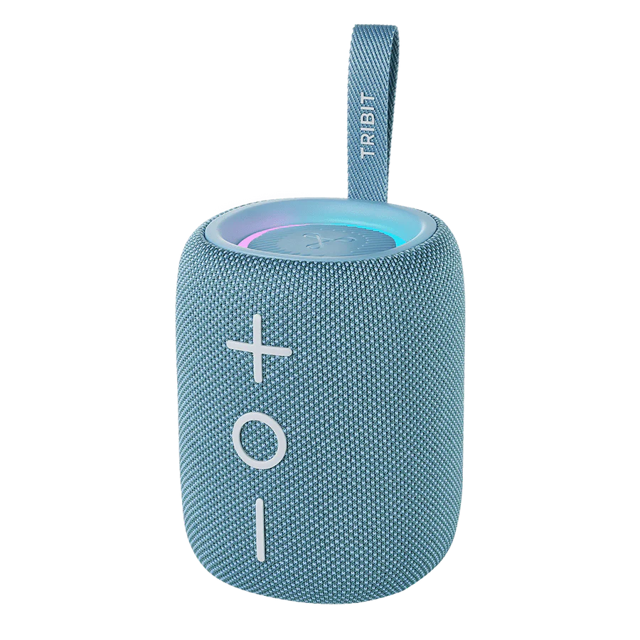 Tribit StormBox Mini Portable Bluetooth Speaker, 12H Playtime, IPX7 Waterproof, Blue