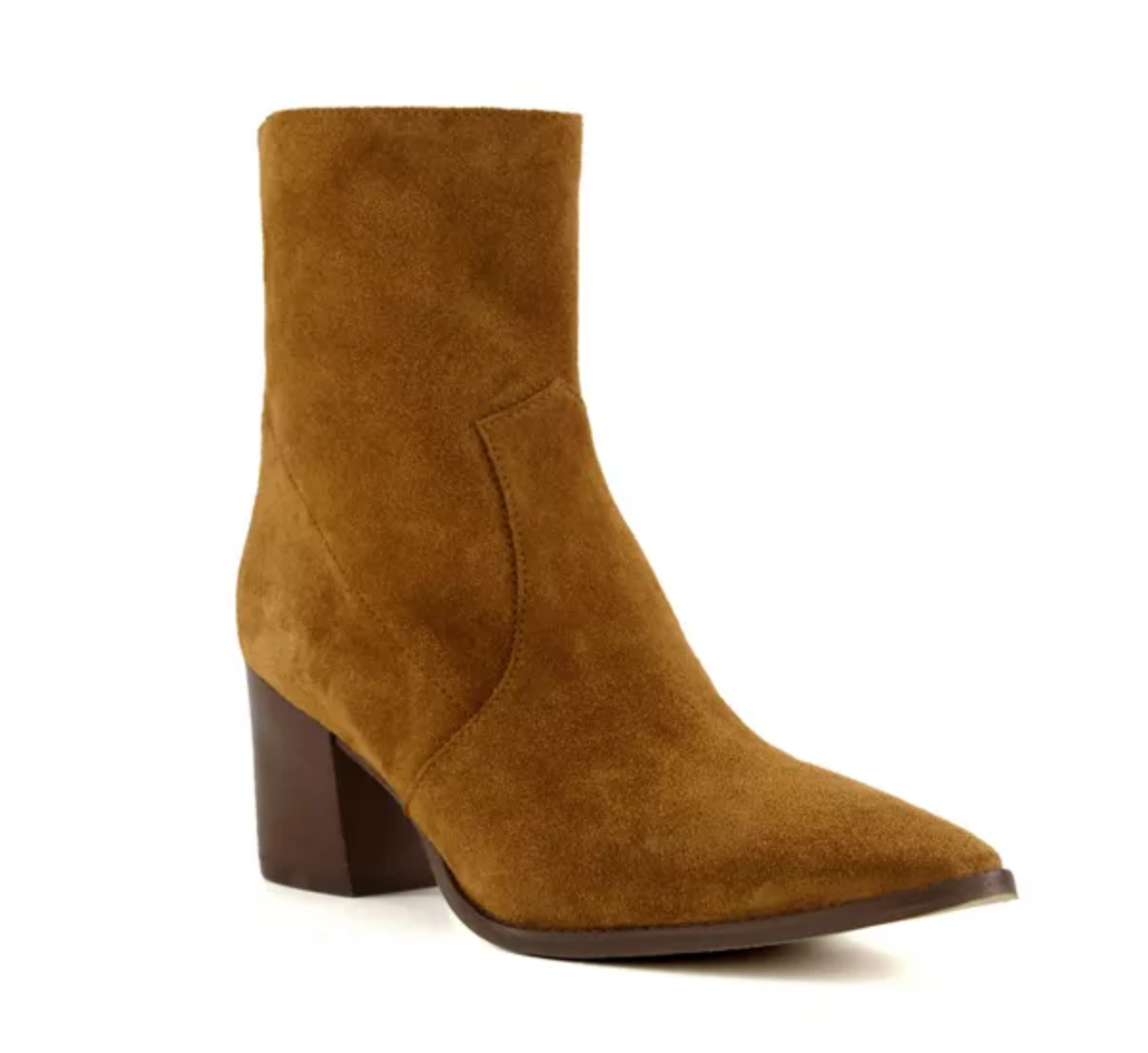  Dune London Pastern Tan Suede Western Women’s Low Boots