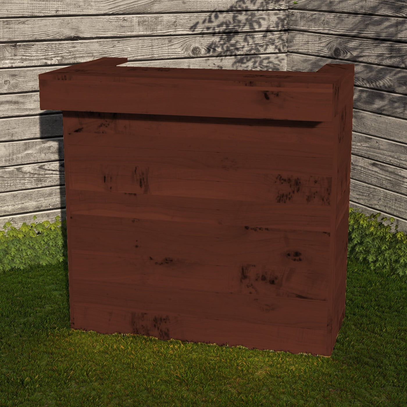Wooden Pallet Bar 100cm Rustic Outdoor Garden Bar Storage Bars at Home