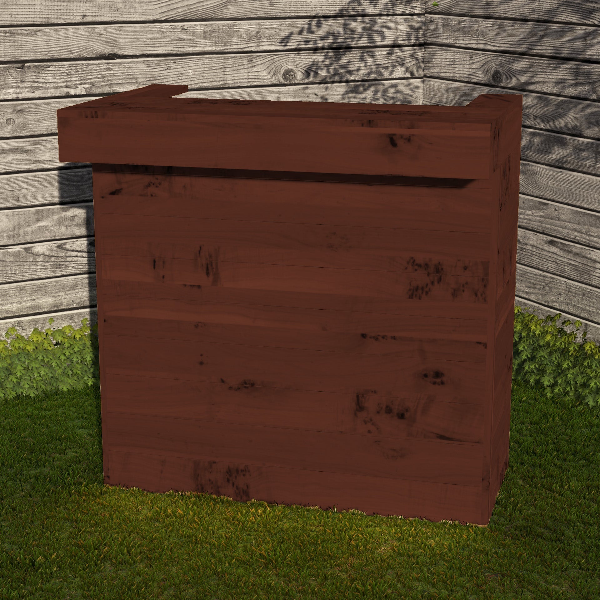 Wooden Pallet Bar 100cm Rustic Outdoor Garden Bar Storage Bars at Home