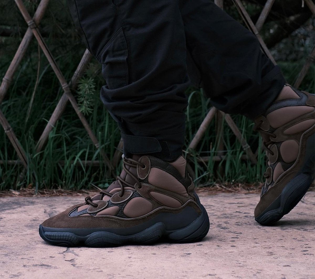 Adidas Yeezy 500 High Taupe Black for Men, Suede/Leather UK 9 / EU 43.5