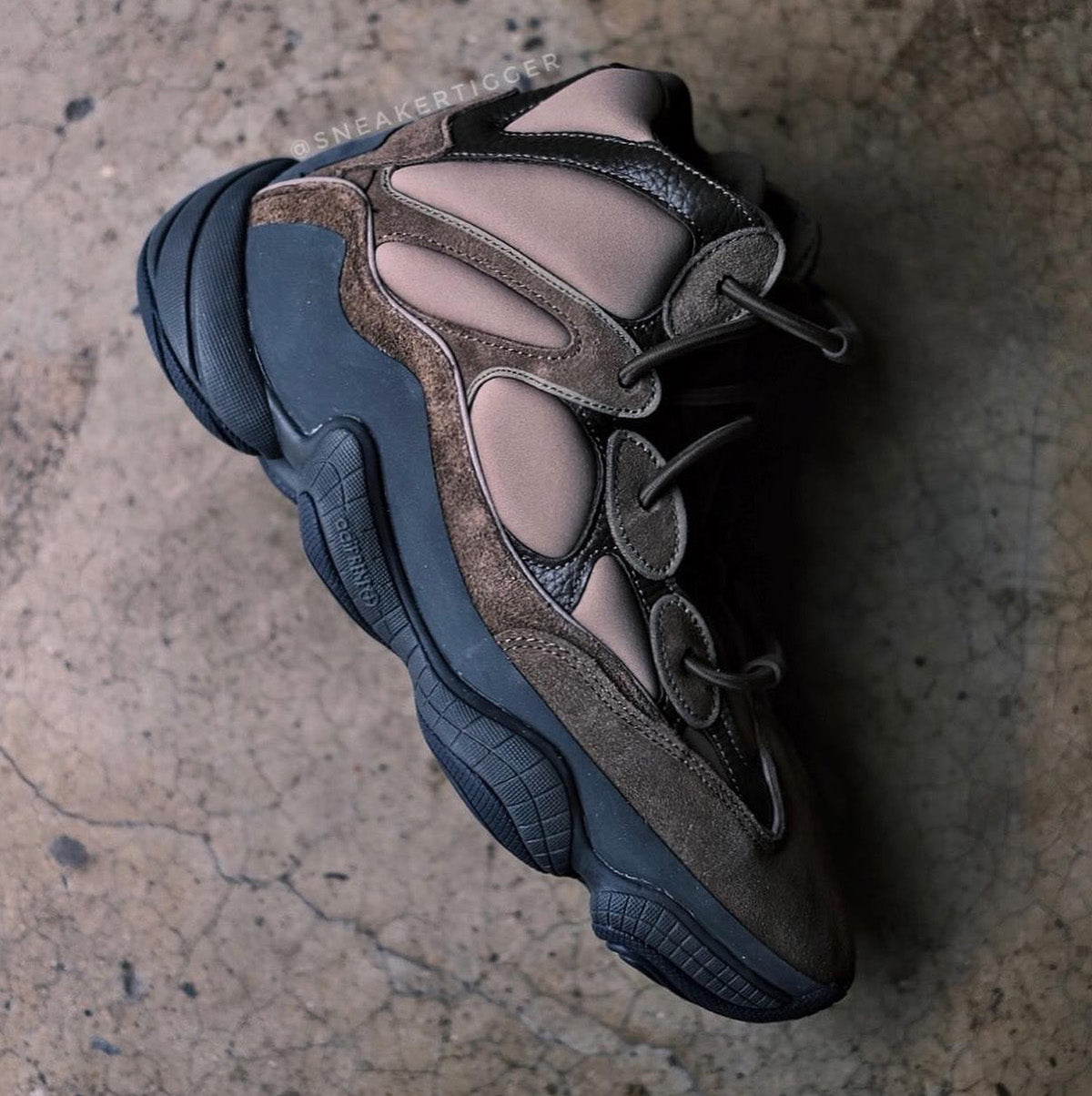 Adidas Yeezy 500 High Taupe Black for Men, Suede/Leather UK 9 / EU 43.5